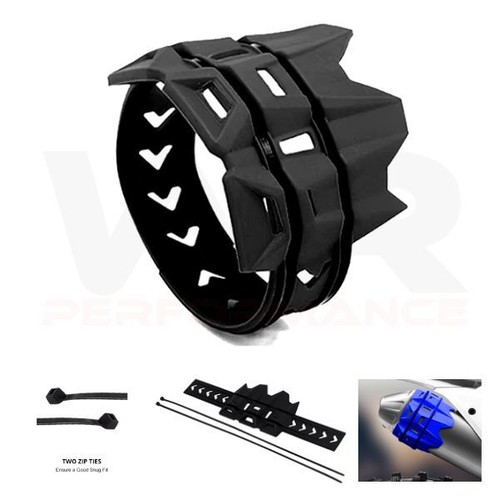 Exhaust protector guard black - exhaust,