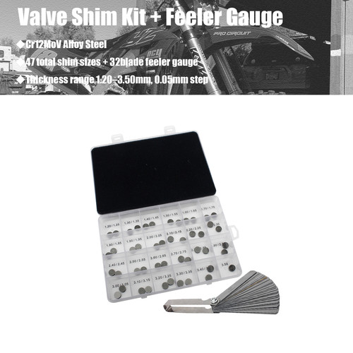 47pcs 48mm valve shims kit - shims,